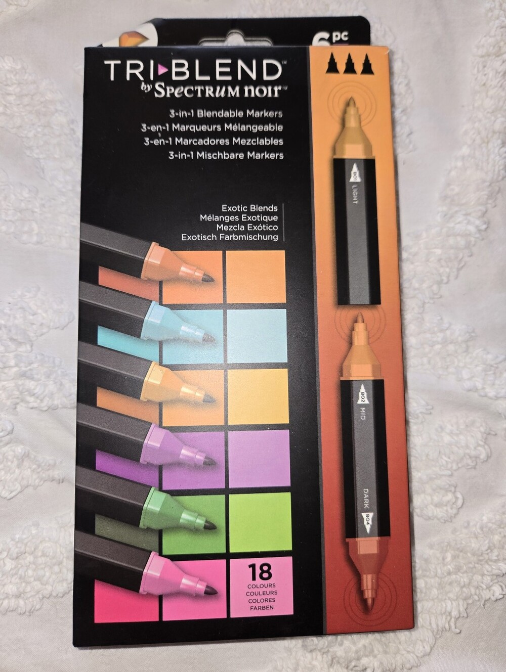 Spectrum Noir TriBlend 18-Color Blendable Markers Professional Artist Crafty